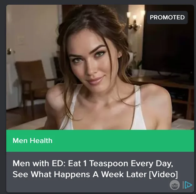 An image of a woman in a white tank top looking at the camera, overlaid with a 'Men Health' banner and a headline that reads…