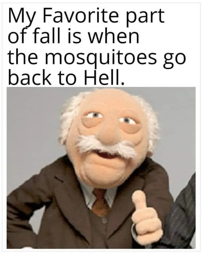 The image shows a puppet of an elderly man with white hair and a mustache, wearing a brown suit and tie, giving a thumbs-up…