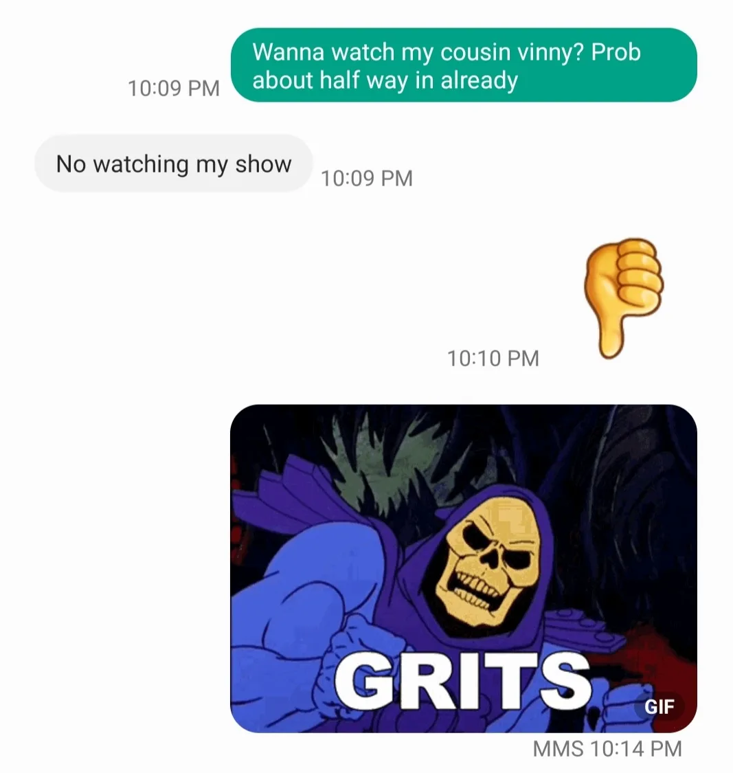 When you and your partner are binge-watching in different rooms!