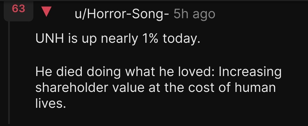 A screenshot of a Reddit comment from user u/Horror-Song- posted 5 hours ago, showing a downvote count of 63. The comment…
