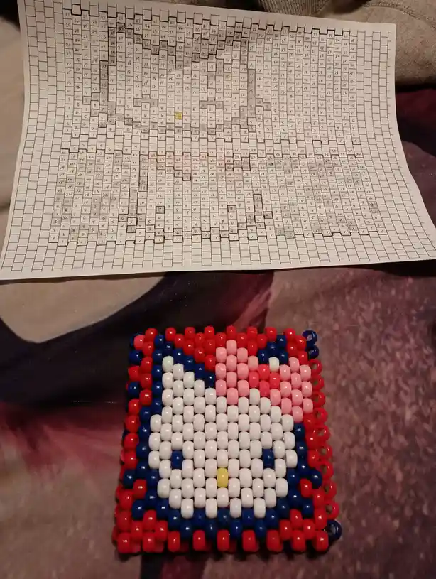 Crafting a Hello Kitty Kandi Cuff!