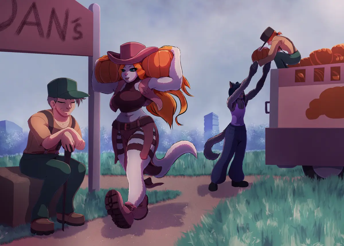 Autumn's Helping Hand: A Touch of Seasonal Kindness