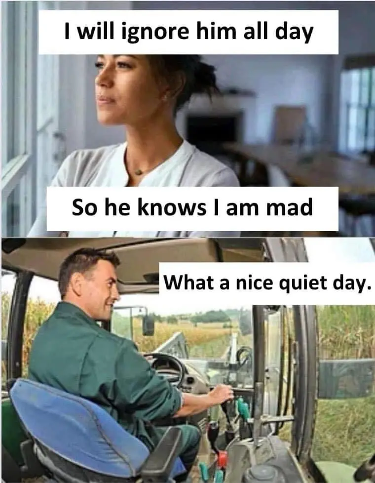 The meme is a two-panel image. The top panel shows a woman looking away with a determined expression, overlaid with the text…