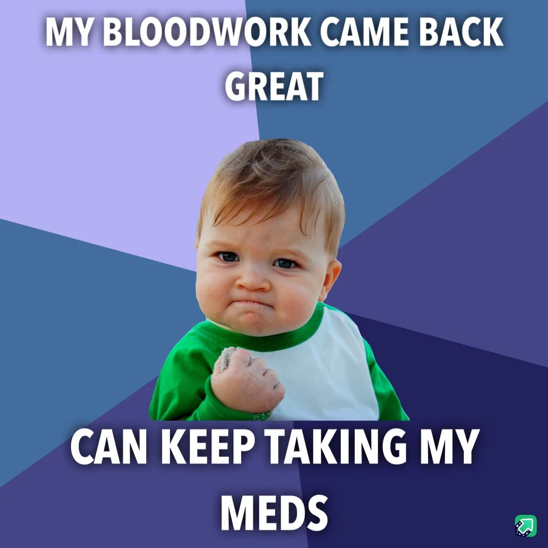 A baby with a smug, self-satisfied expression, wearing a green and white shirt, clenches a fist with sand on it. The image…