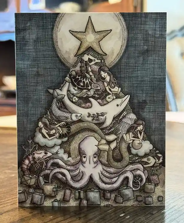 No secret Santa this year? How about exchanging cards instead?