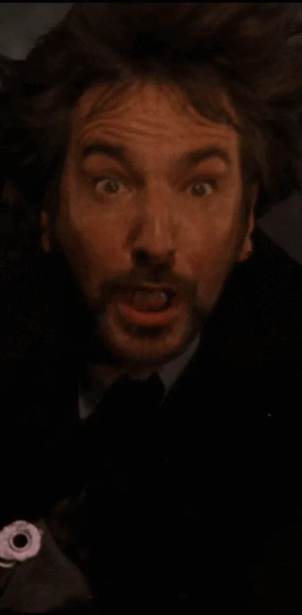 A composite image shows actor Tim Allen with a terrified expression, followed by a sequence of frames depicting a small…