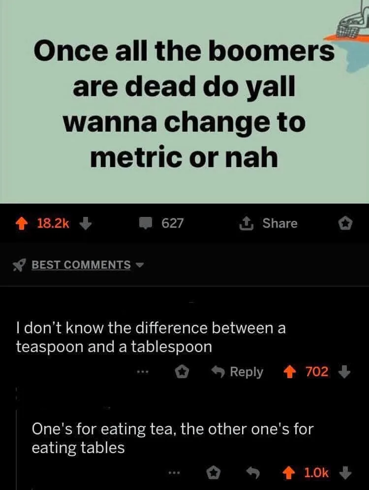 The image shows a Reddit post with a light green background and bold black text asking if people want to switch to the…