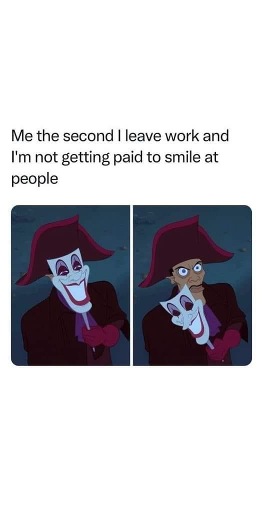The image shows two panels of the animated character Jafar from Disney's Aladdin. In the left panel, he wears a wide…