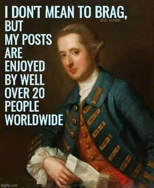 A classical portrait of a man in 18th-century attire, holding a folded paper, overlaid with large white text that reads 'I…