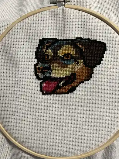 Just finished my last-minute Christmas gift in the Saint Nick of time!