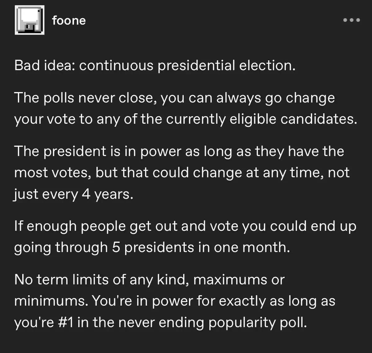 Introducing a New Kind of Democracy