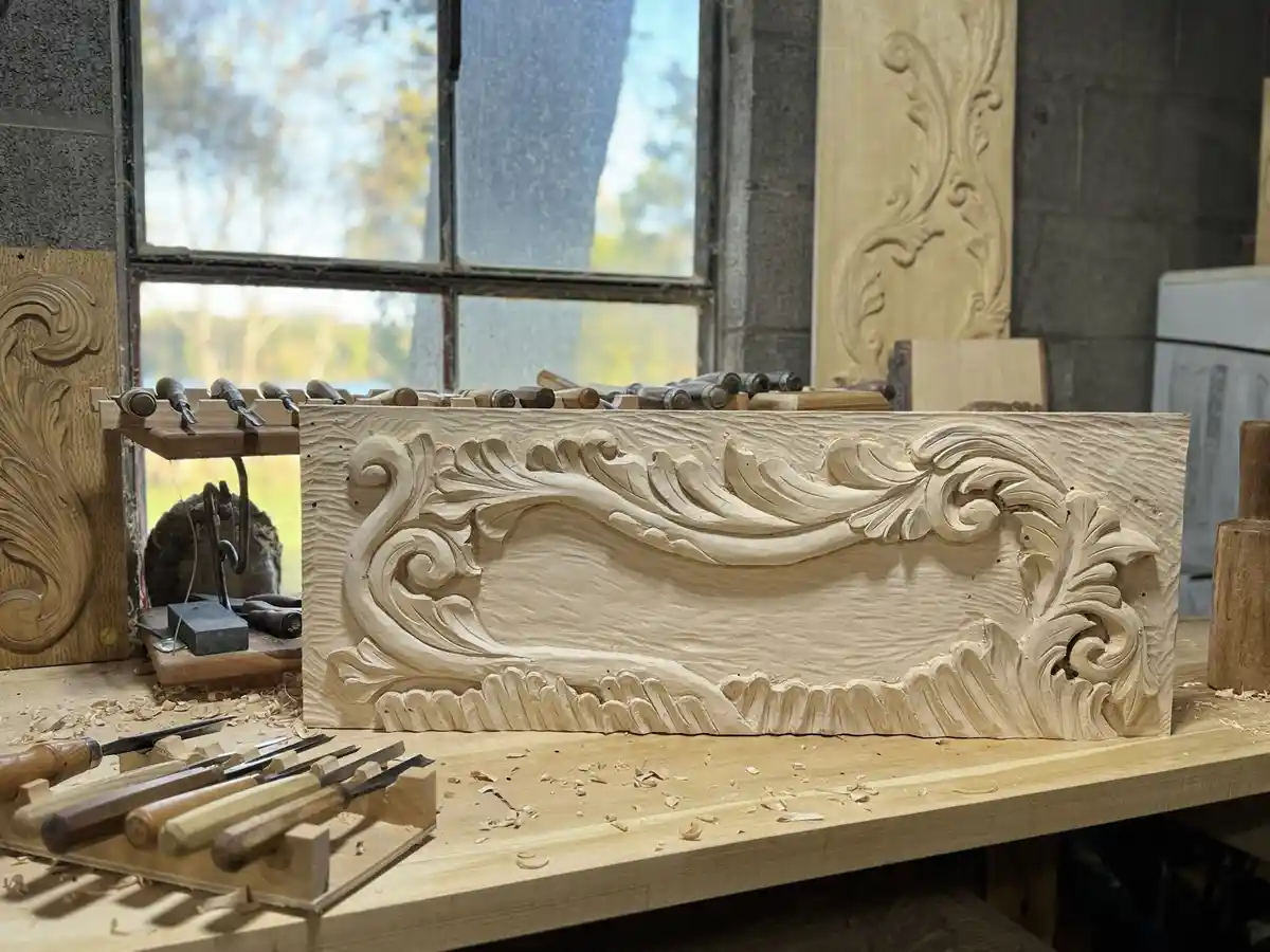 A Stunning Hand-Carved Wooden Sign: Craftsmanship at Its Best