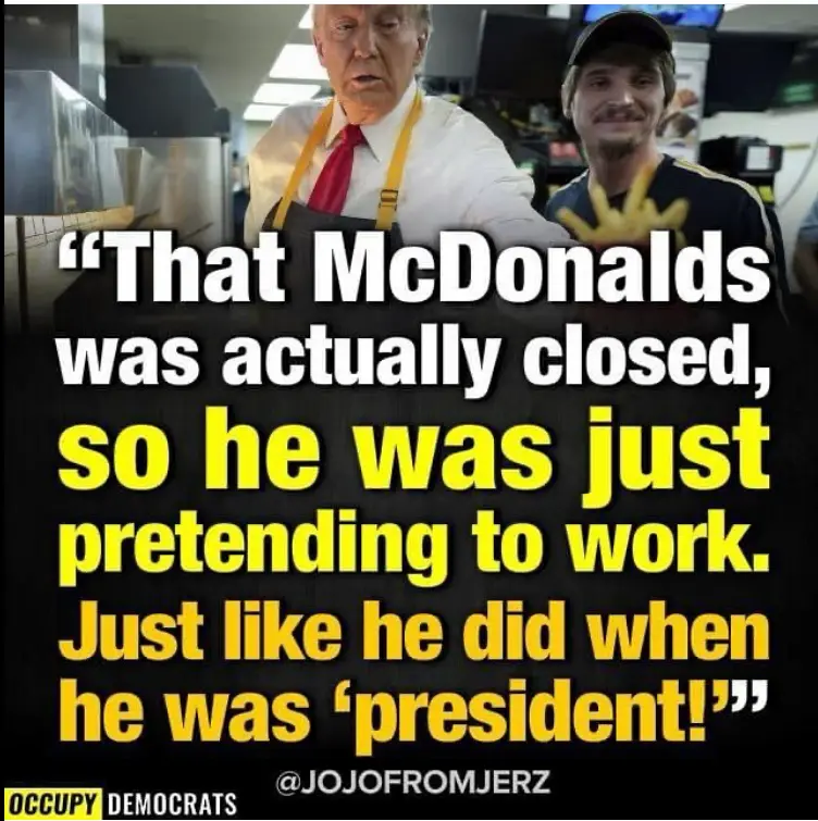 What's the ultimate McDonald's tRump roast?