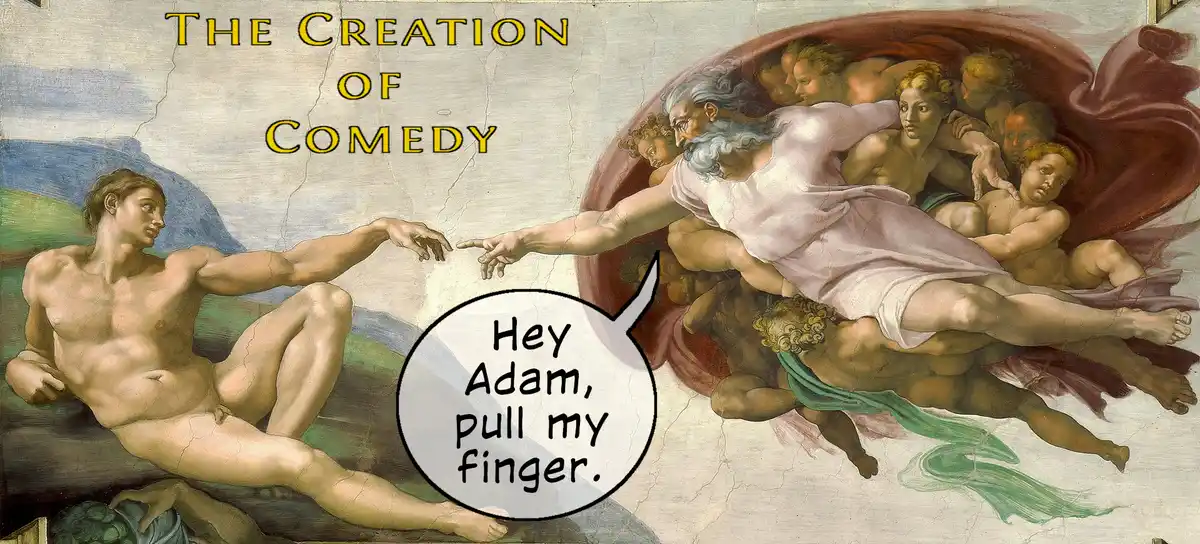 This image is a meme based on Michelangelo's 'The Creation of Adam' fresco, where God and Adam are depicted reaching toward…