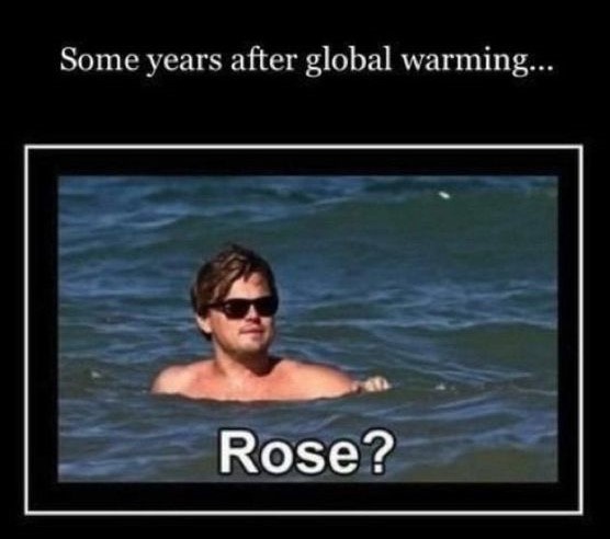 A man with short brown hair and sunglasses is floating in ocean water, looking slightly confused. The text above him reads…