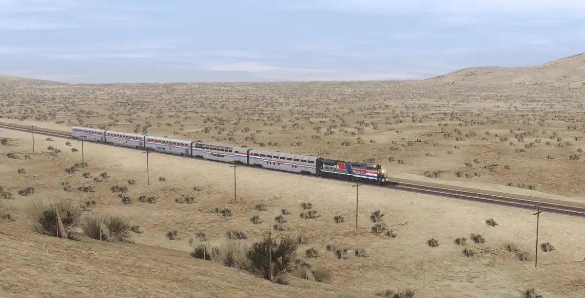 Chasing trains in the Colinas Basin, September 1992.