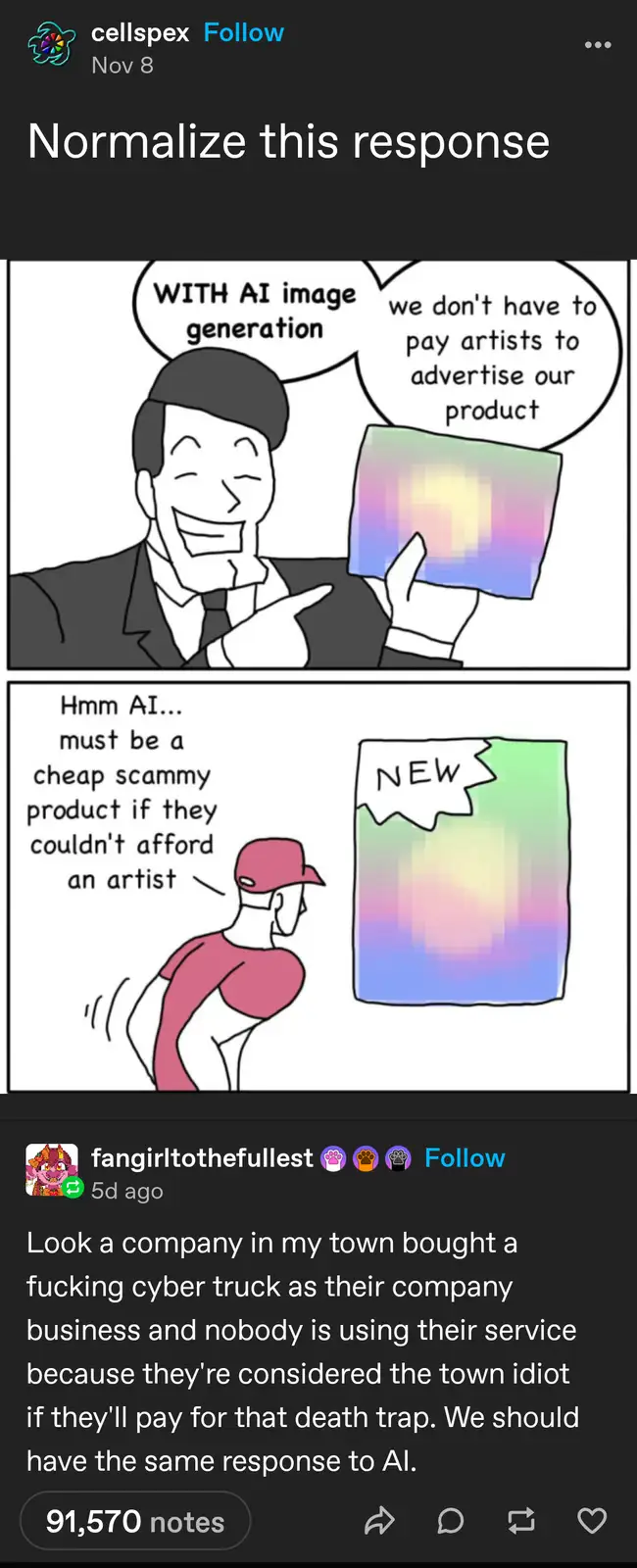 The Ultimate Reaction to AI-Generated Art