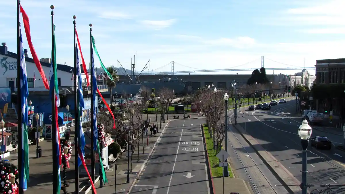 Exploring the Embarcadero area.